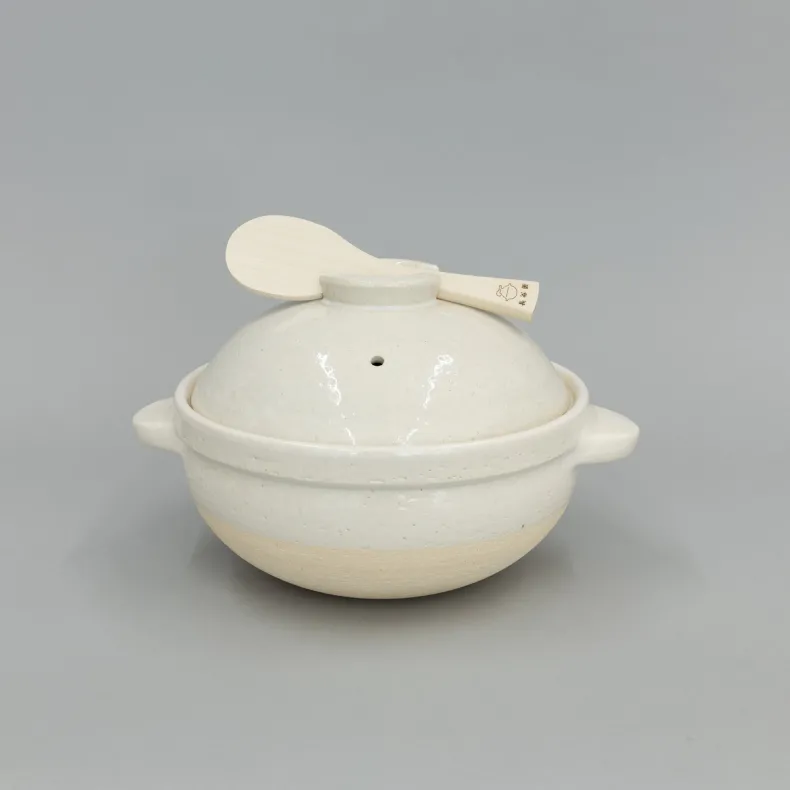 Kamado-san Rice Cooker Donabe White - 3 Go