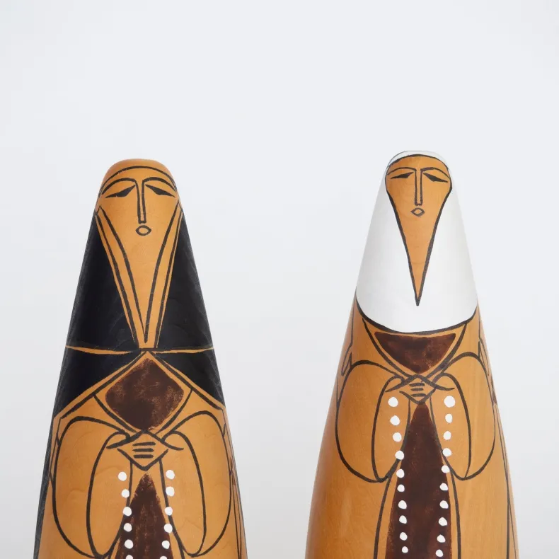088 Unknown, Japan Wood Object (Pair)