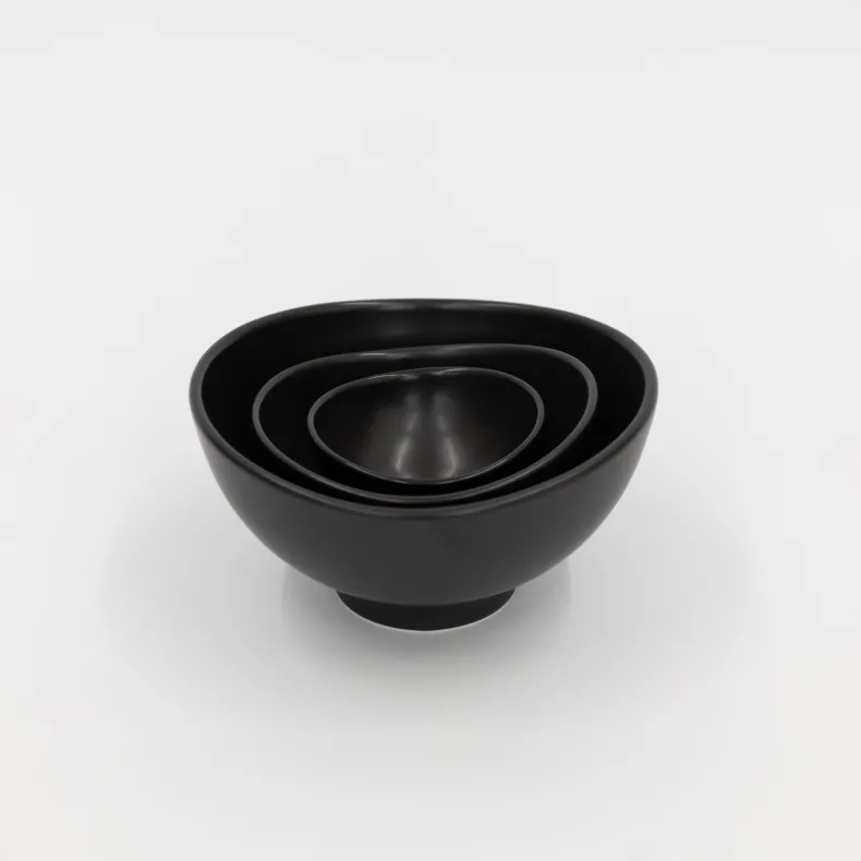 Ceramic Japan Infinity Bowls - Black