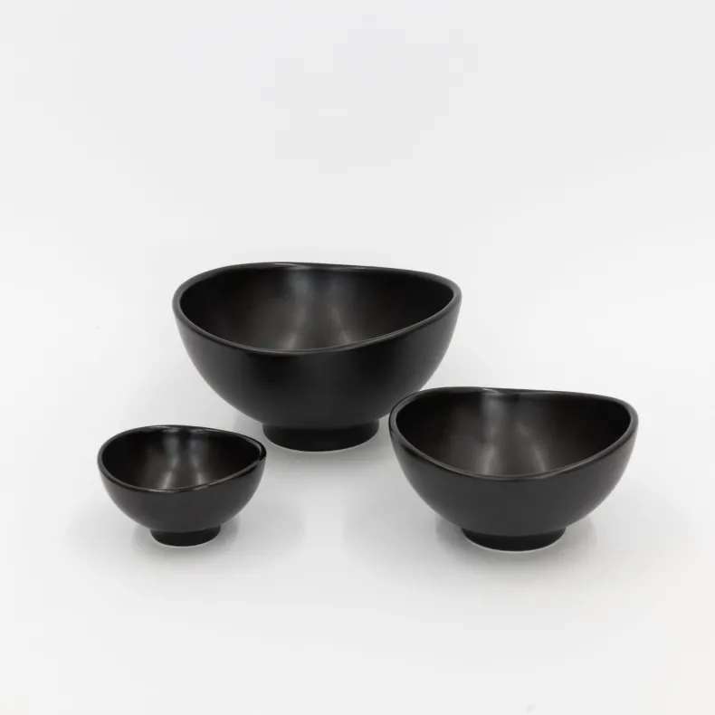Ceramic Japan Infinity Bowls - Black