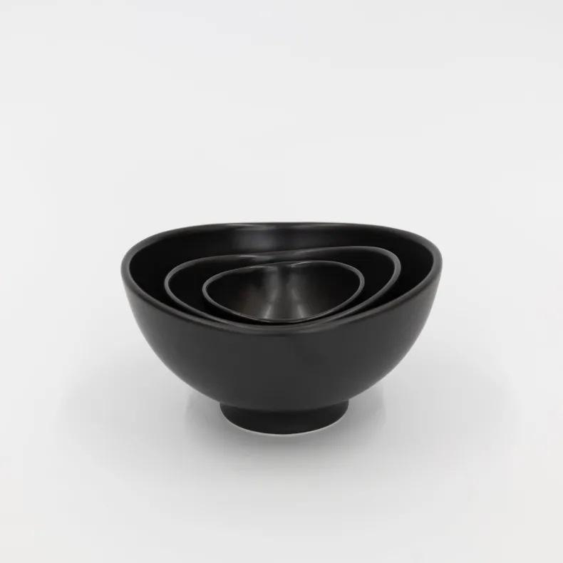 Ceramic Japan Infinity Bowls - Black