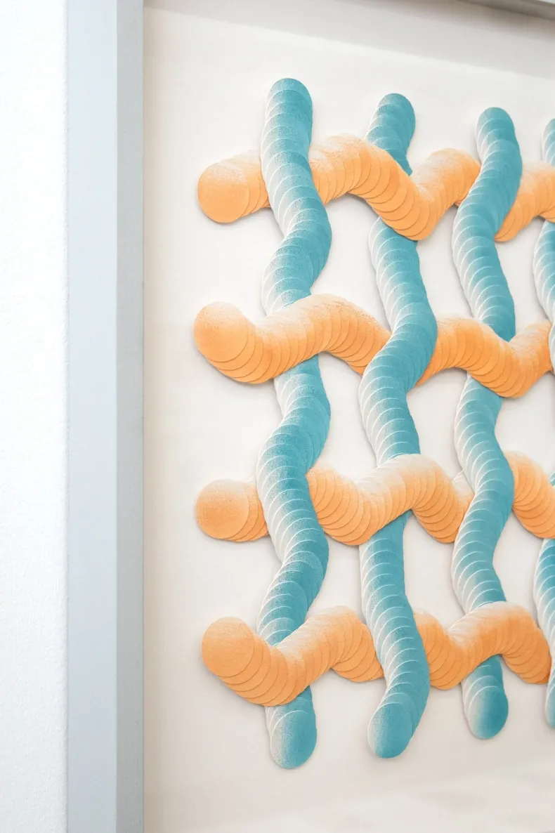 No.25 by Haneno Suzuki (Haneno Suzuki: Paper weaving)