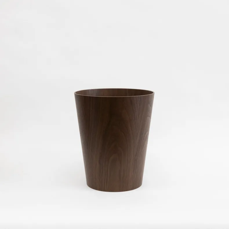 Saito Walnut Wastebasket