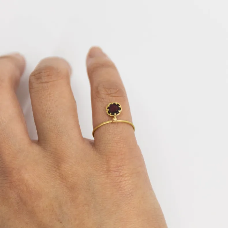 Black Barc 'Heart' Stacking Ring