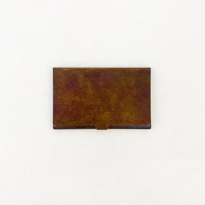 Picus Brass Card Case