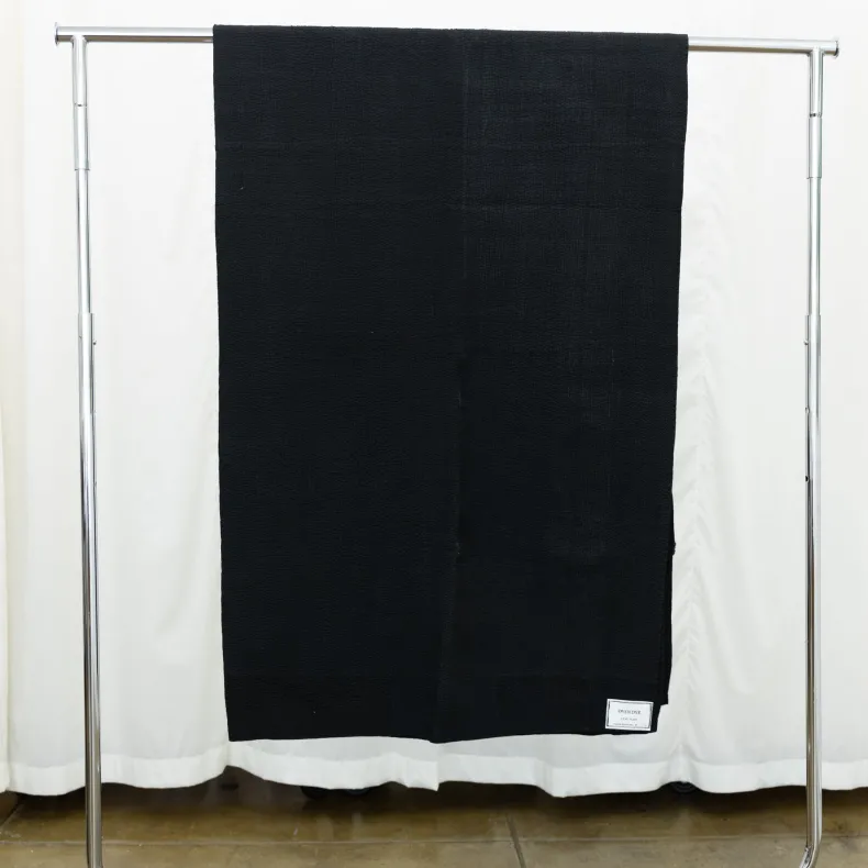 Black Over Dye Blankets: Mud + Sharimbai + Indigo