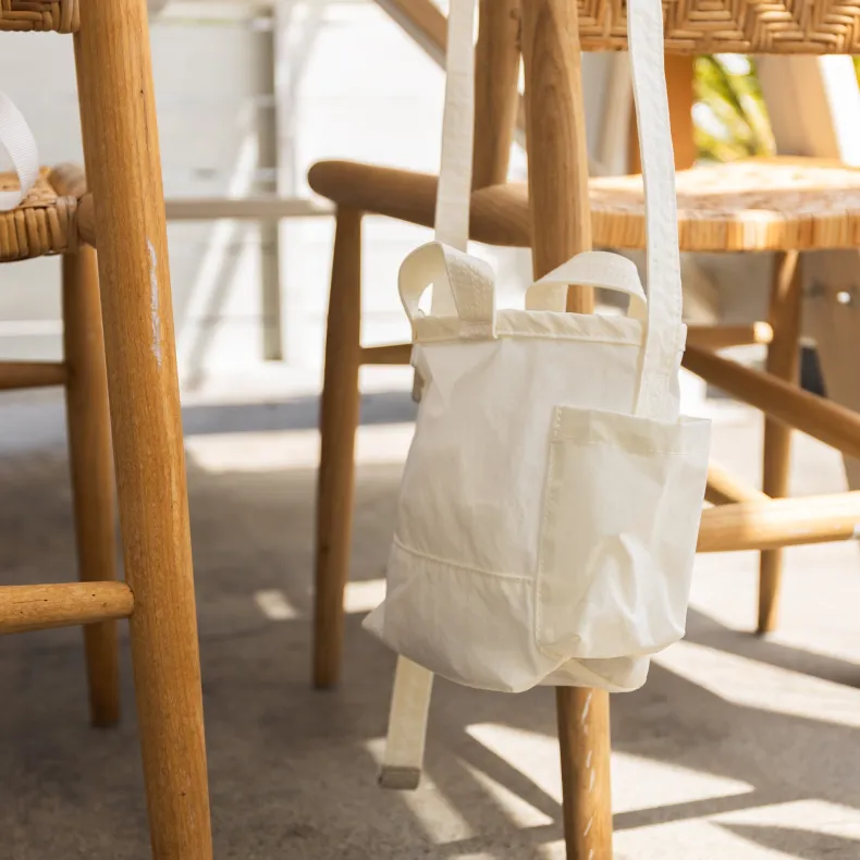 ANUNFOLD Side Pocket Mini Bag - White