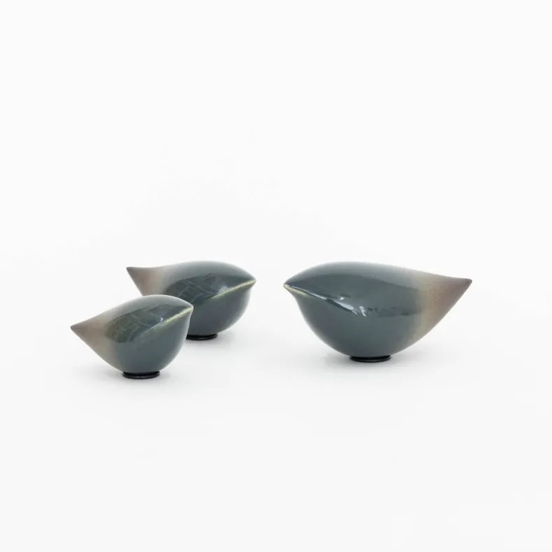 Rie Ito's Ceramic Oval Birds