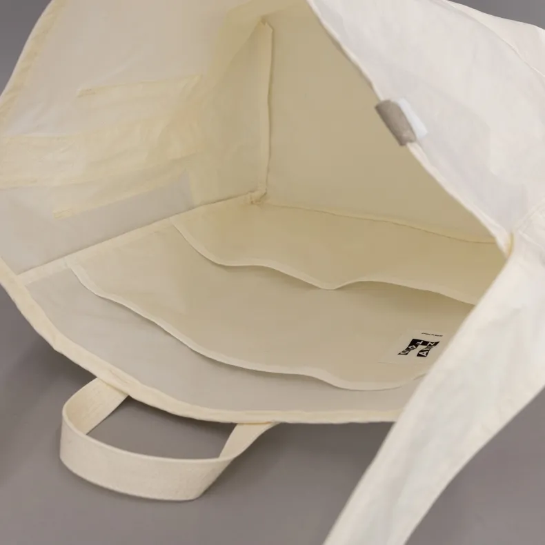 ANUNFOLD Side Pocket Tote Bag - White