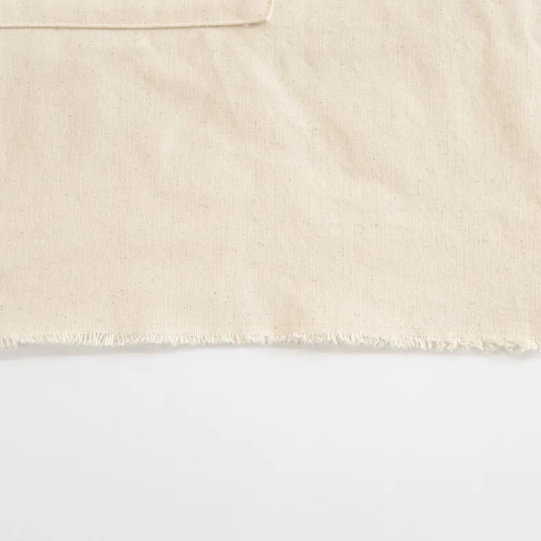 G.K.P Shorter Slip-On Style Apron with fringe finish : Organic Cotton