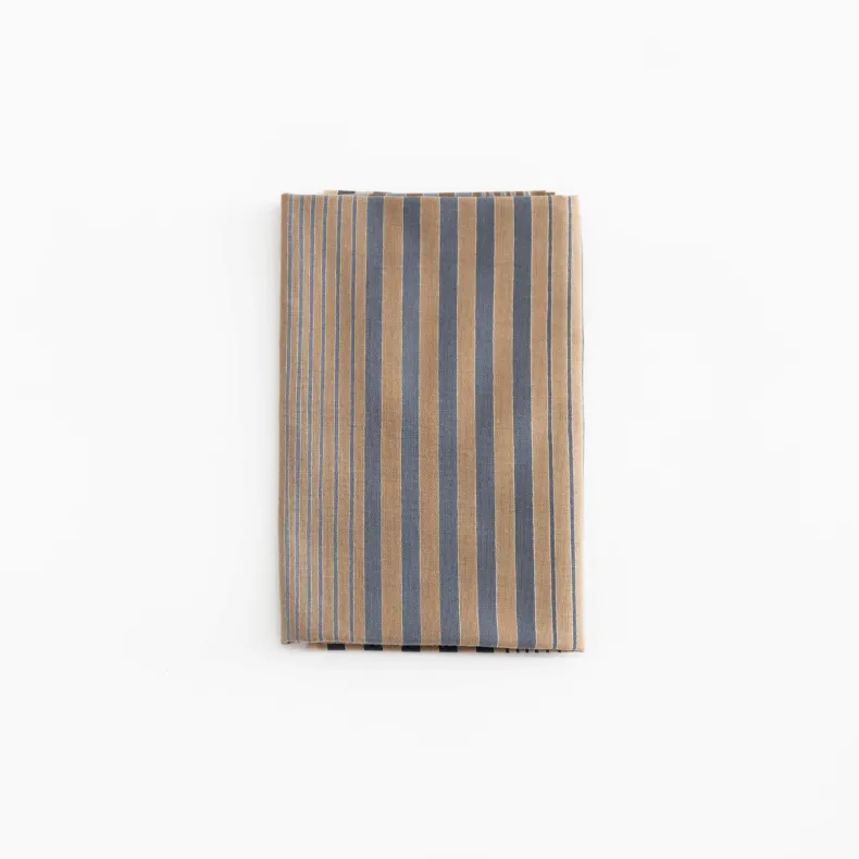 Tenugui - Beige and Blue Stripes