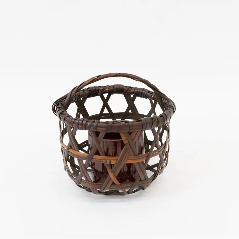 Vintage Bamboo Flower Basket - Hanakago 8