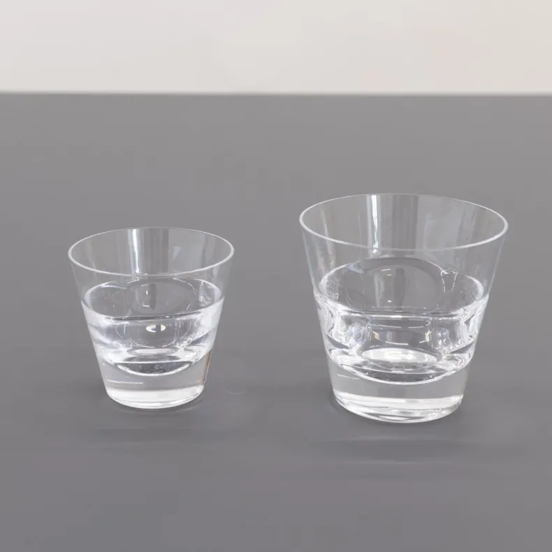 Sugahara - DUO : Old Fashion Clear Glass cup, 7.8 oz