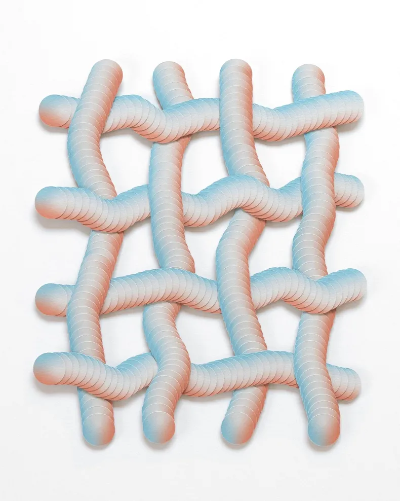 No.21 by Haneno Suzuki (Haneno Suzuki: Paper weaving)