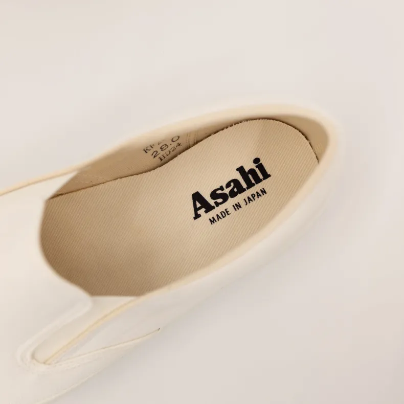 Asahi Deck Slip-On White Shoes