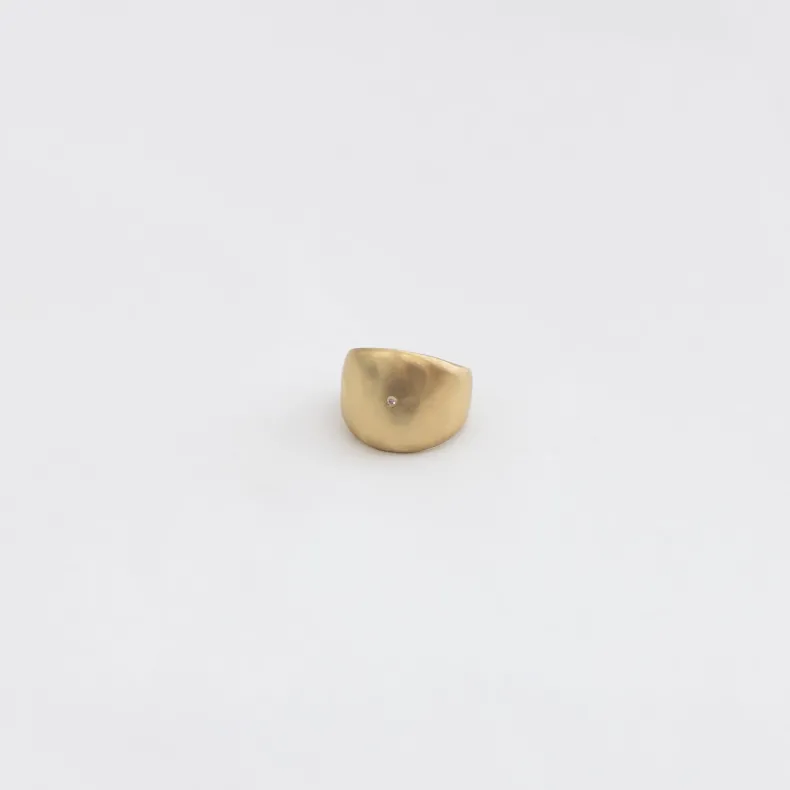 Black Barc 'Noki Cigar Band' Ring with Diamond