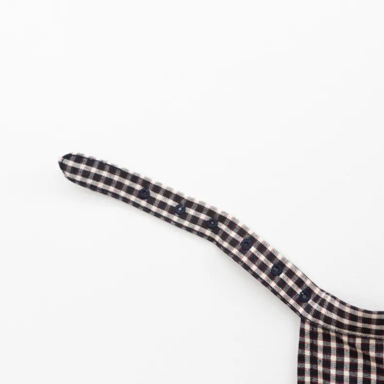 Hakui Bib Apron - Gingham Check