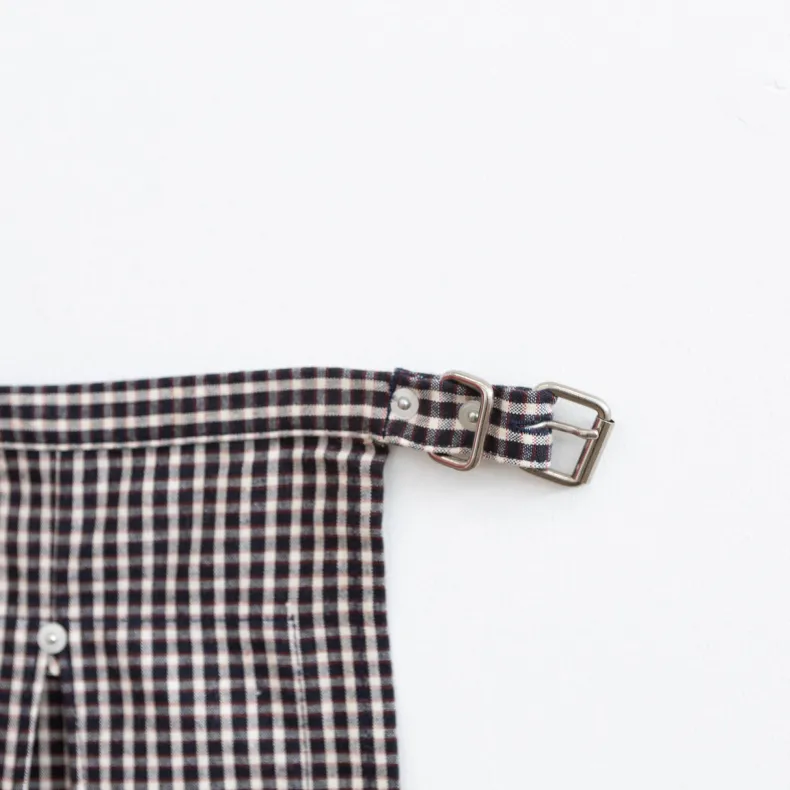 Hakui Bib Apron - Gingham Check