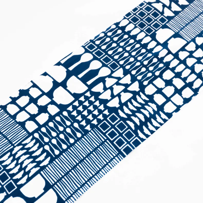 Tenugui - Kitchen Tools on Blue