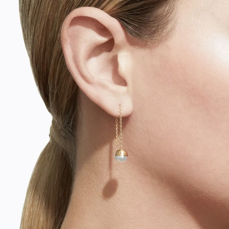 Shihara Half Pearl Chain Earring 0°