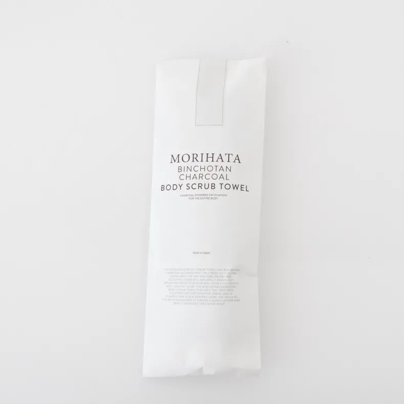 Morihata Binchotan Charcoal Body Scrub Towel