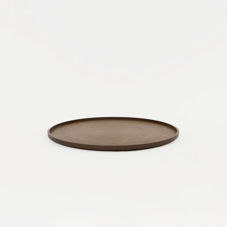 HRN126 - Tray / Lid Dark Brown ø 10"