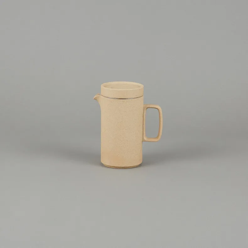 HP037 - Teapot Tall with Stainless Strainer Natural ø 3.3/8"