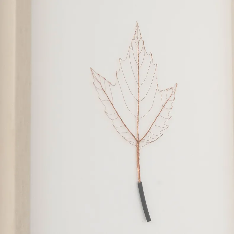 #28 - Copper Wire Leaf #3 (All Around You, 2024) by Mitsuru Koga
