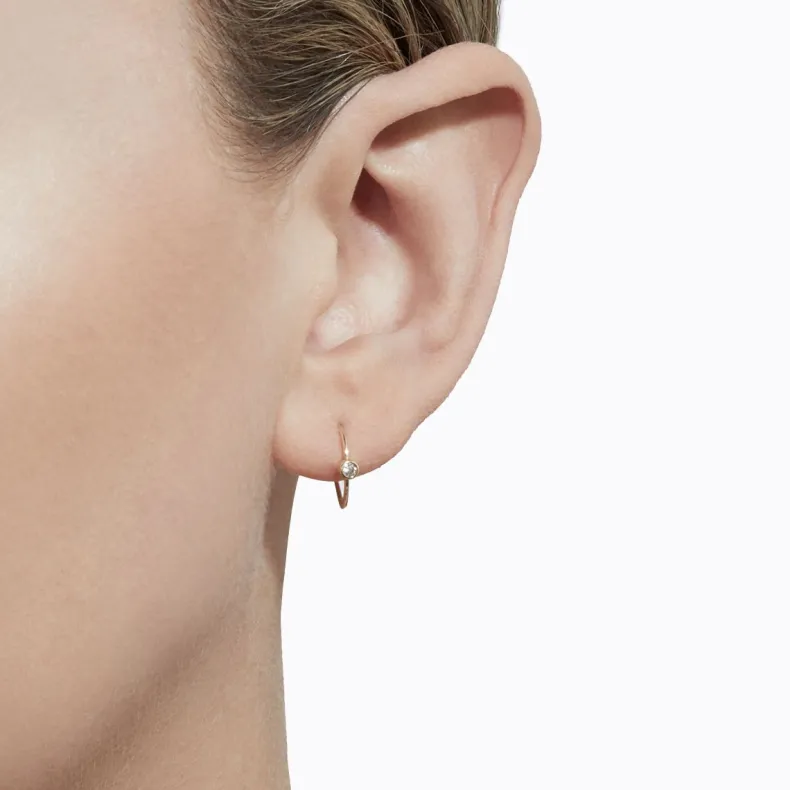 Shihara One-Stone Hoop Earring 01