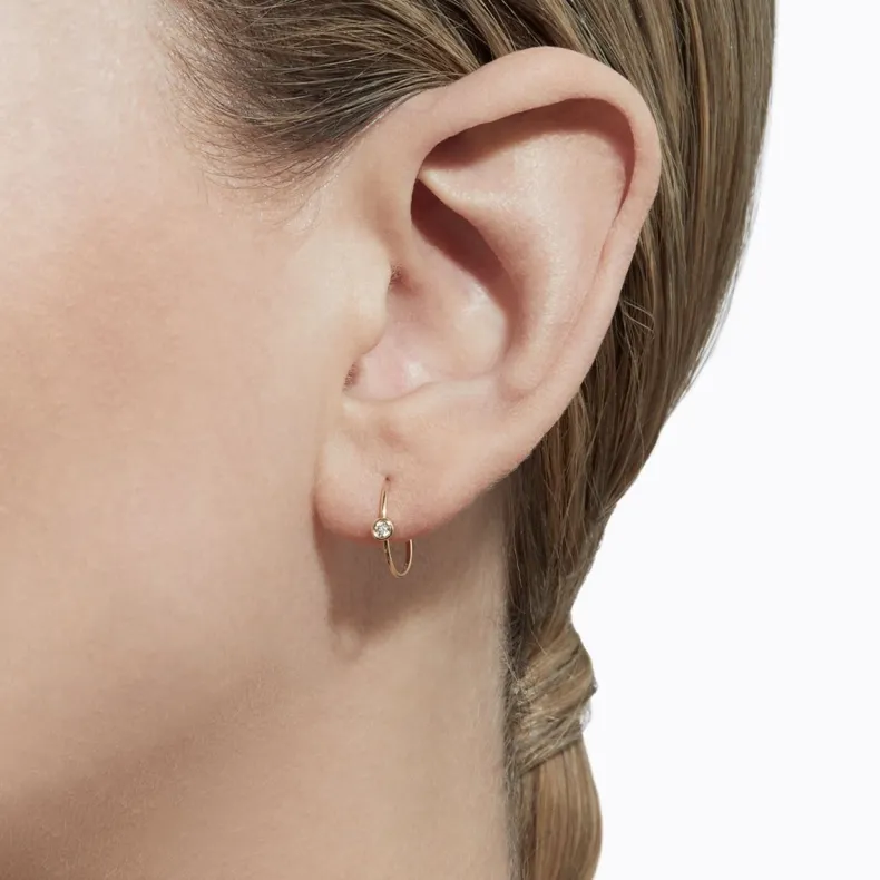 Shihara One-Stone Hoop Earring 01