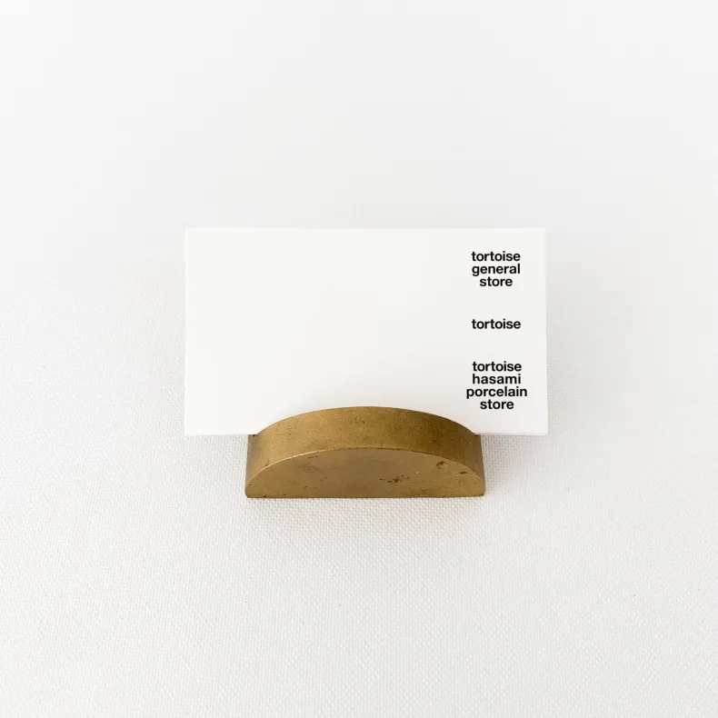 S/N Brass Card Holder