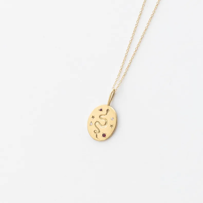 Black Barc 'Hebi' Signet Necklace