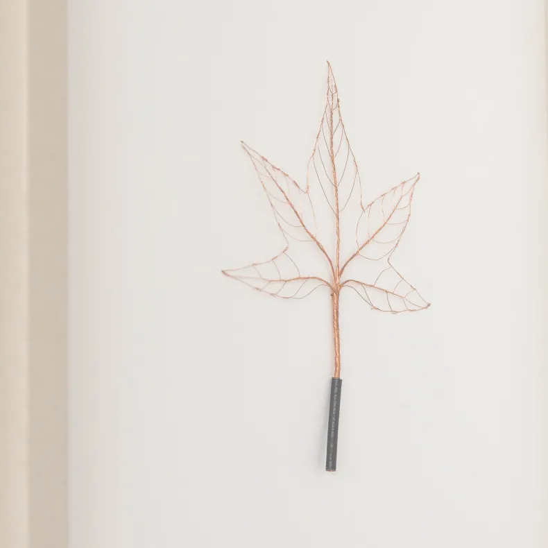 #30 - Copper Wire Leaf #5 (All Around You, 2024) by Mitsuru Koga