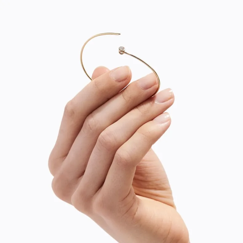 Shihara One-Stone Hoop Bracelet