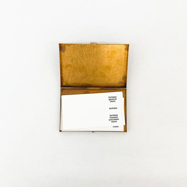 Picus Brass Box Card Case