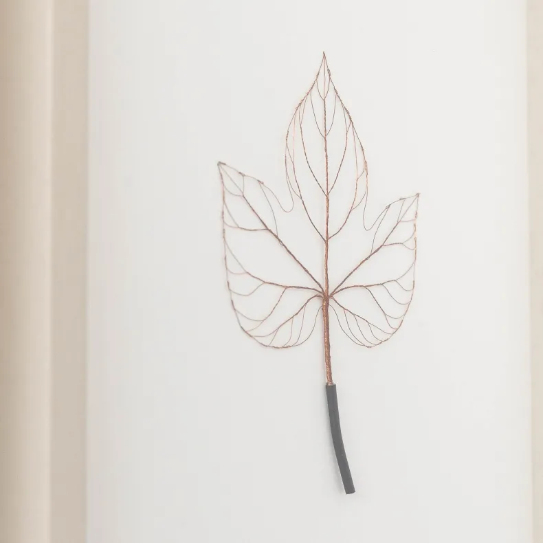 #32 - Copper Wire Leaf #7 (All Around You, 2024) by Mitsuru Koga