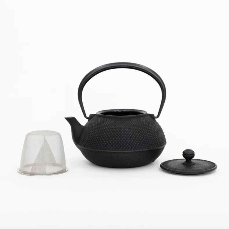 Nambu Tekki Cast Iron Teapot with Strainer - Arare