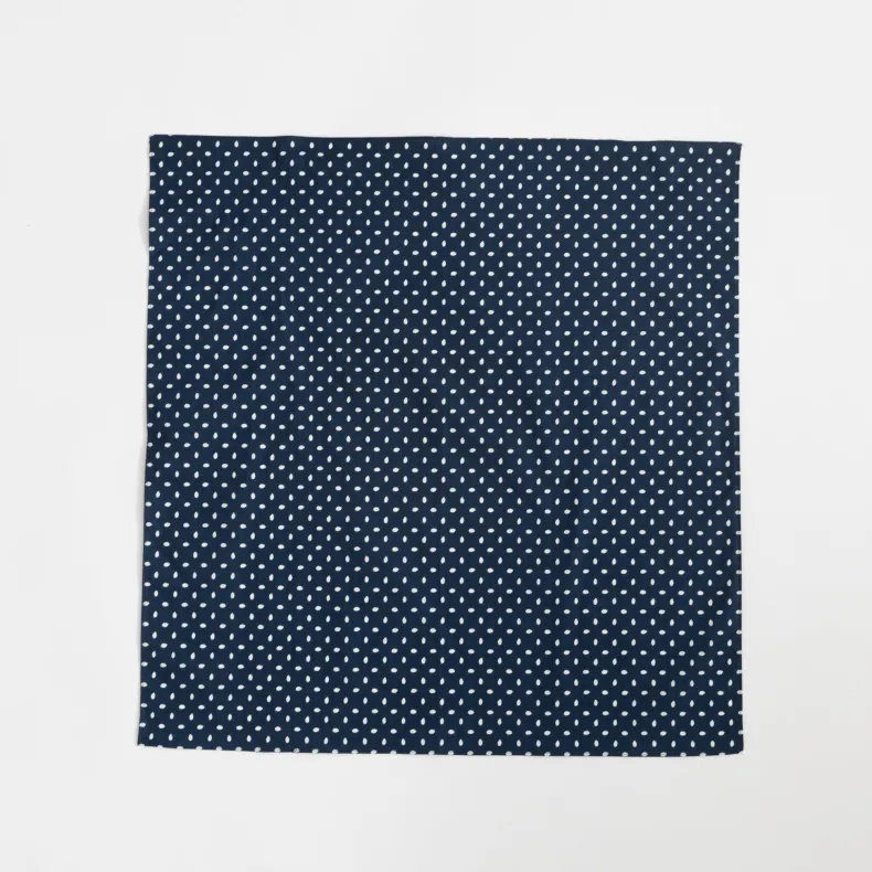 Furoshiki - White Rice on Navy