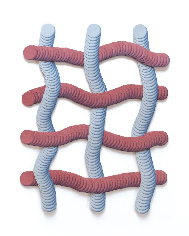 No.31 by Haneno Suzuki (Haneno Suzuki: Paper weaving)