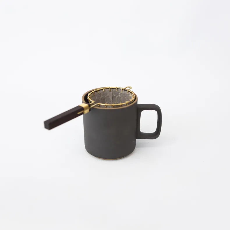 Kanaami-Tsuji Tea Strainers with Rosewood Handle