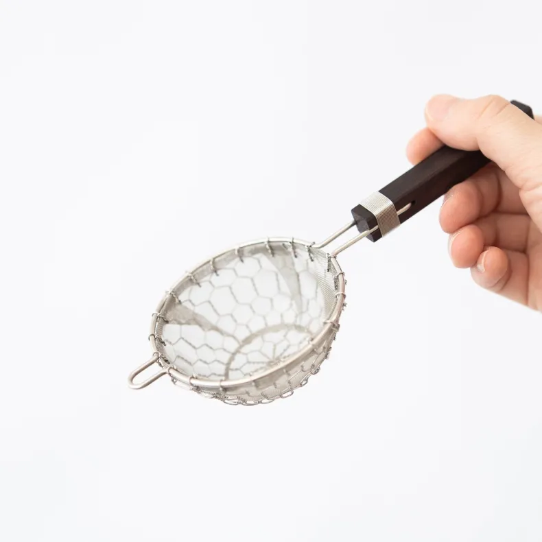 Kanaami-Tsuji Tea Strainers with Rosewood Handle