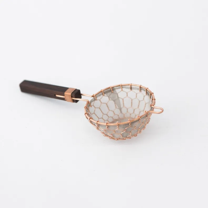 Kanaami-Tsuji Tea Strainers with Rosewood Handle