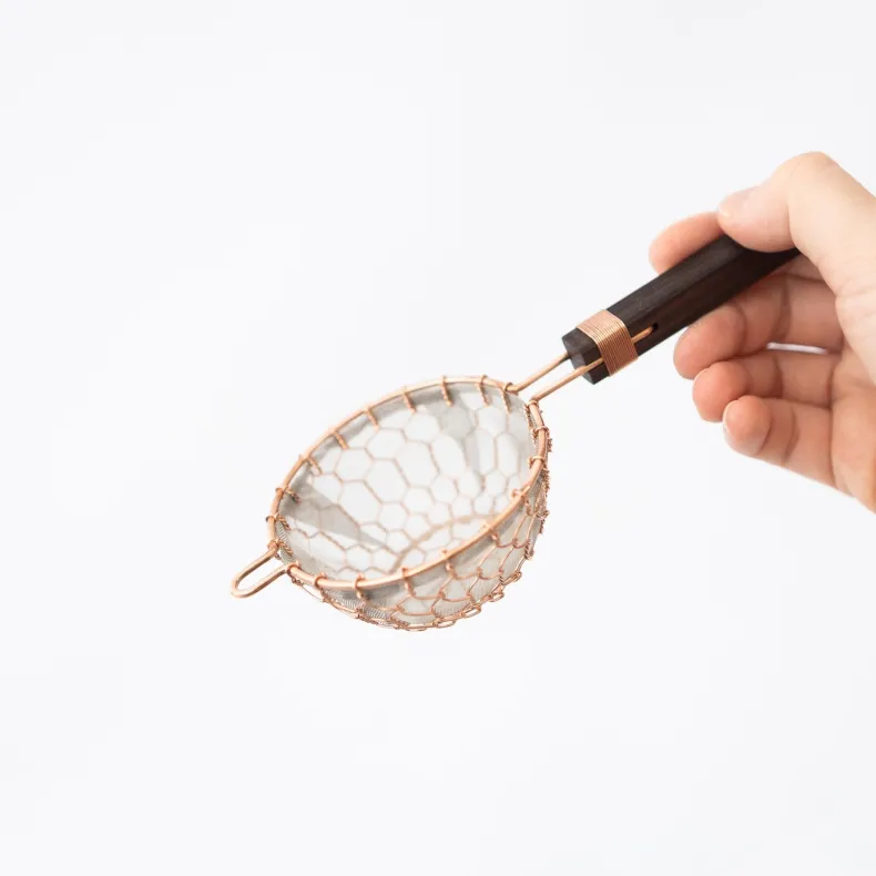 Kanaami-Tsuji Tea Strainers with Rosewood Handle