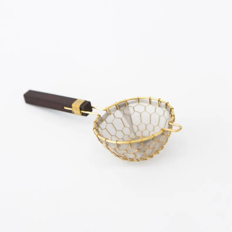 Kanaami-Tsuji Tea Strainers with Rosewood Handle