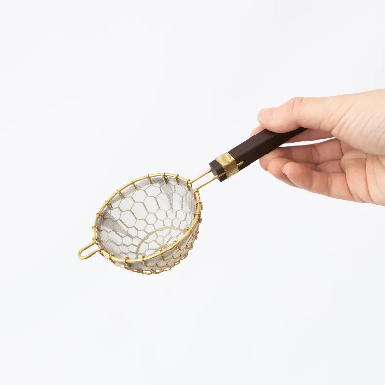 Kanaami-Tsuji Tea Strainers with Rosewood Handle