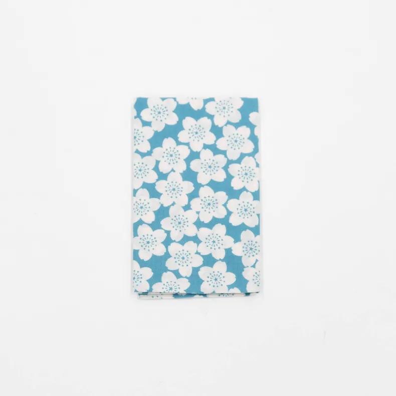 Tenugui - Cherry Blossom on Blue