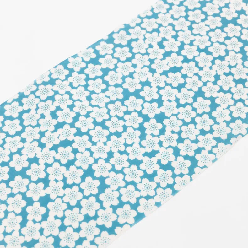 Tenugui - Cherry Blossom on Blue