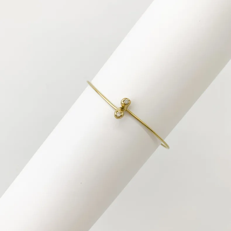 Black Barc 'Ren' Bracelet with Diamonds – Special Order