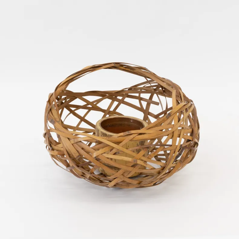 Vintage Bamboo Flower Basket - Hanakago 6