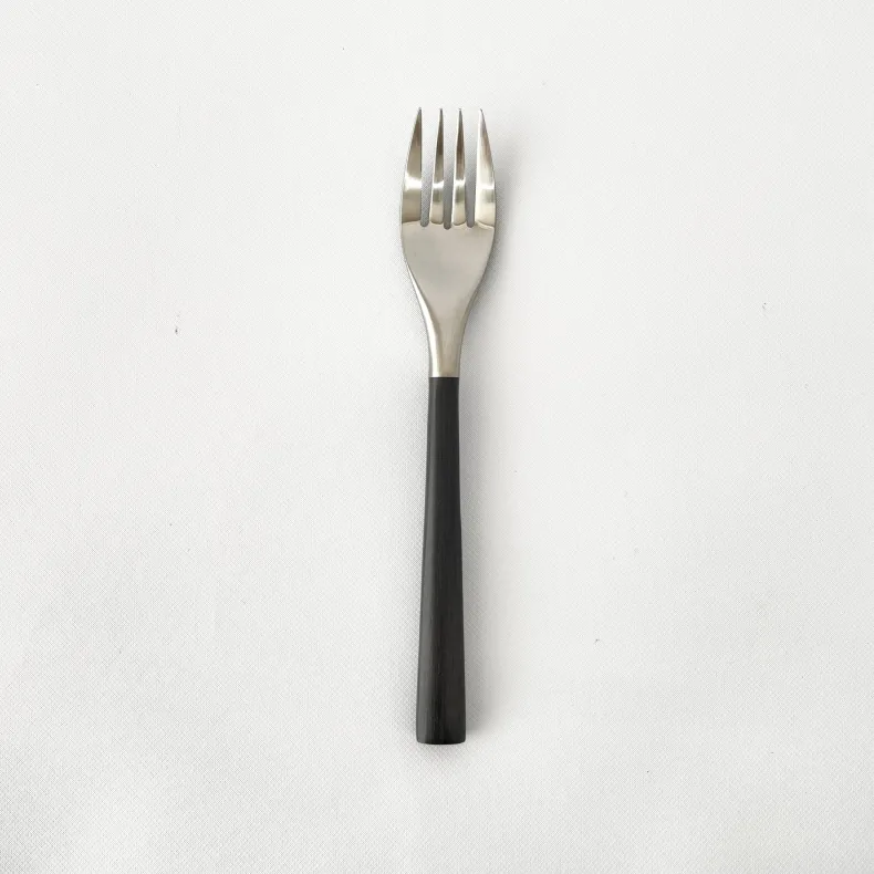 Sori Yanagi Stainless Steel and Birch Wood Handle Flatware